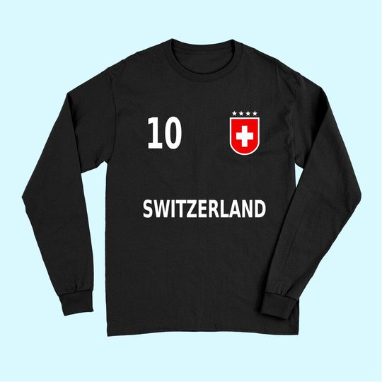 Switzerland Suisse Swiss Soccer Jersey 2020 Long Sleeves