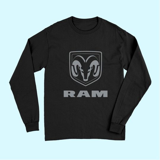 Mens Ram Trucks Grey Logo Long Sleeves