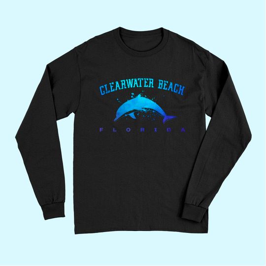 Clearwater Beach Florida Dolphin Lover Scuba Diving Vacation Long Sleeves
