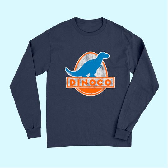 Pixar Cars Iconic DINOCO Dinosaur Logo Long Sleeves