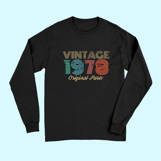 Vintage 1978 Retro 70's Long Sleeves