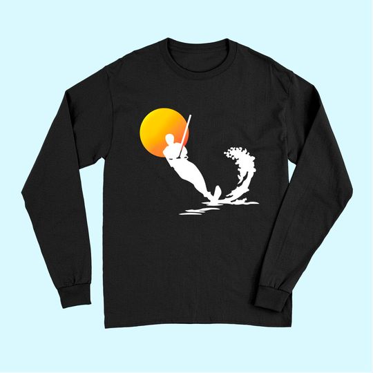 Water Skiing | Cool Surface Water Sport Lovers Gift Long Sleeves