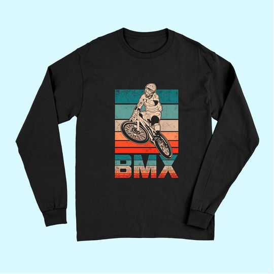 BMX vintage bike fans gift boys youth bike BMX Long Sleeves