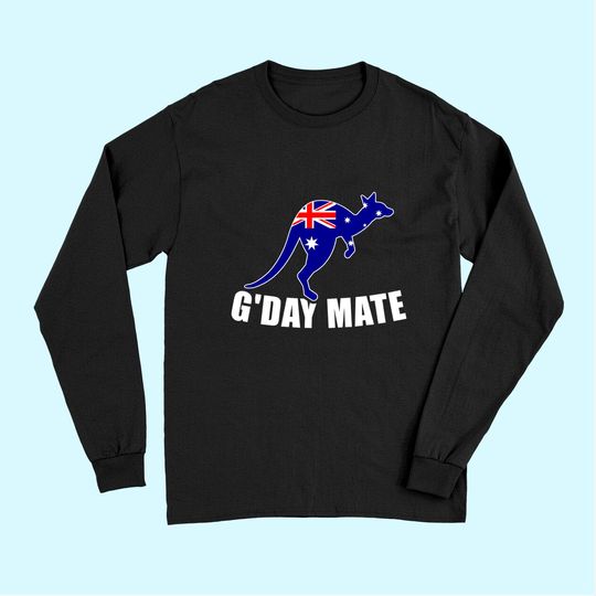 Australia Flag Kangaroo Long Sleeves