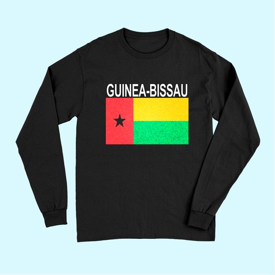 Guinea-Bissau Flag Artistic Design Long Sleeves