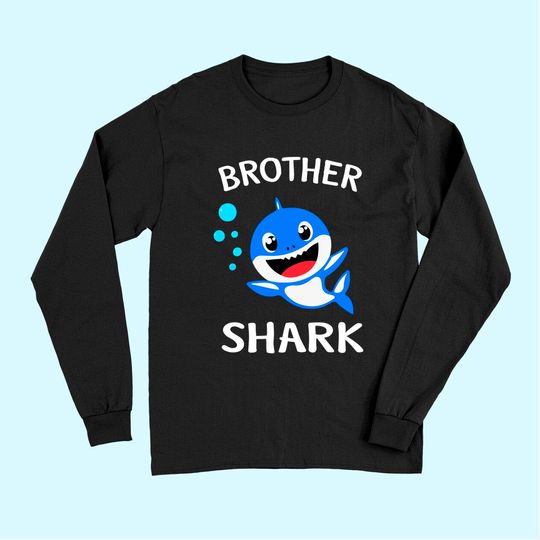 Brother Shark Gift - Cute Baby Shark Design Family Set Long Sleeves
