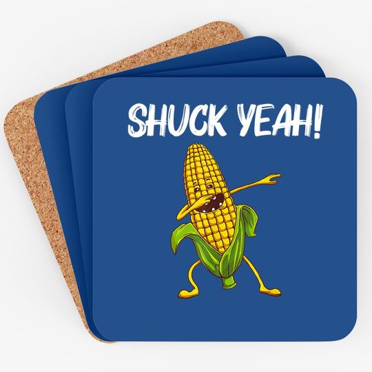 Corn Gift For Corn On The Cob Costume Farmer Coaster