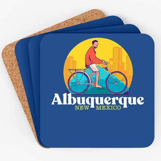 Albuquerque New Mexico 80s Retro Coaster