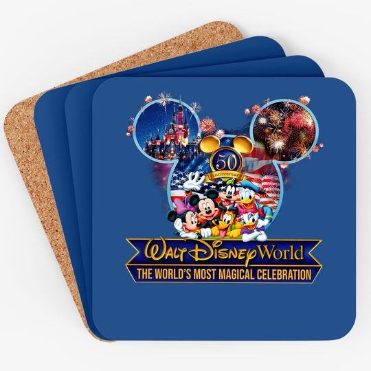 Walt Disney World 50th Anniversary Merch Coaster