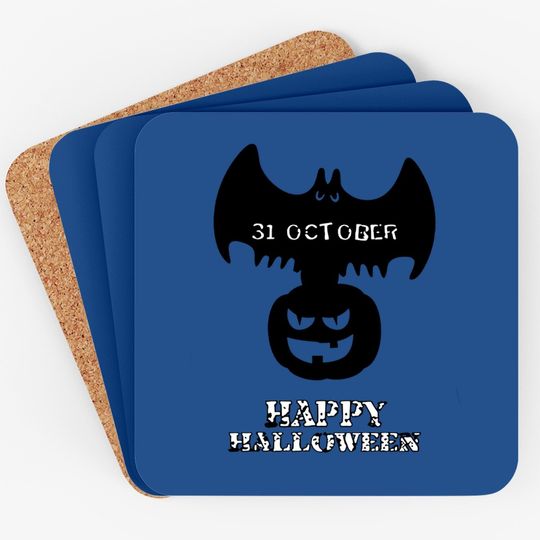 31 October Happy Halloween Coaster