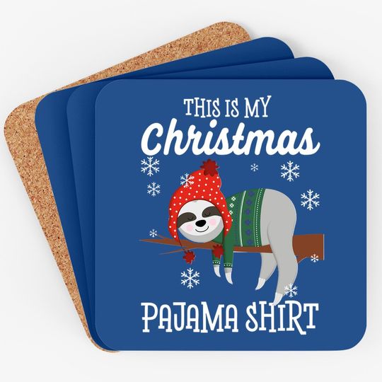 This Is My Christmas Pajama Coaster Coaster