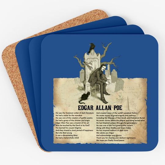 Edgar Allan Poe Coaster