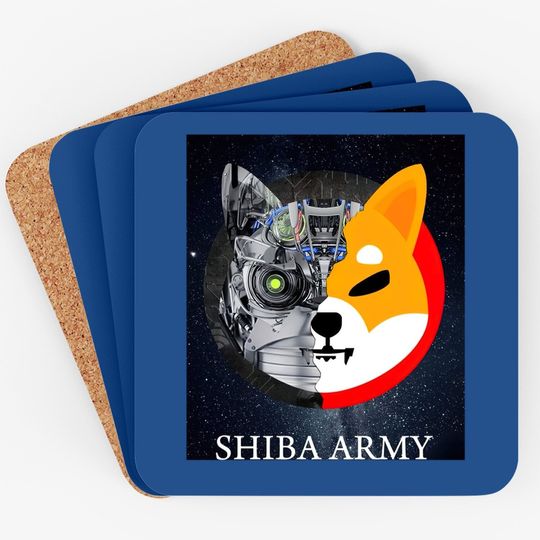 Shibu Inu Crypto Currency Meme Coaster