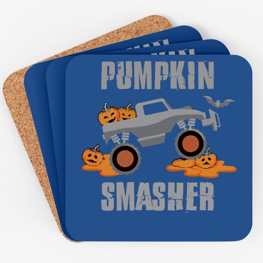 Pumpkin Smasher Jack O' Lantern Halloween Toddler Coaster