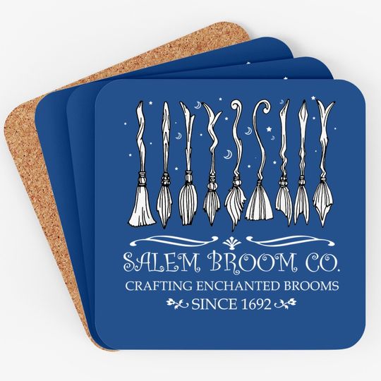Salem Broom Company For A Halloween Fan Coaster