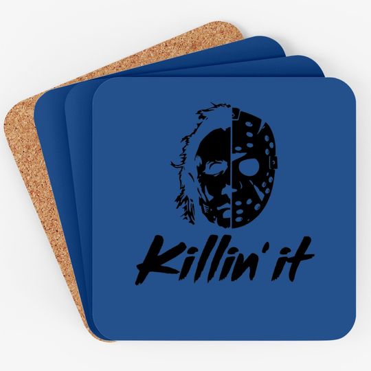 Killin' It Jason And Michael Myers Halloween Coaster