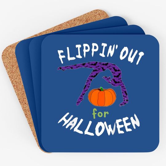 Flipping Out For Halloween Gymnastics Coaster
