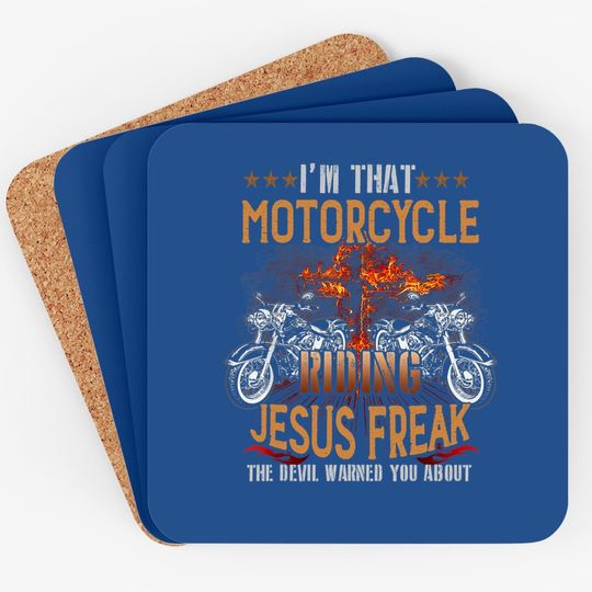 Christian Biker I'm That Motorcycle Riding Jesus Coaster