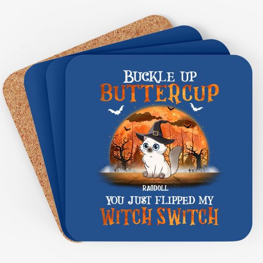 Buckle Up Buttercup You Just Flipped Up My Witch Switch Classic Coaster