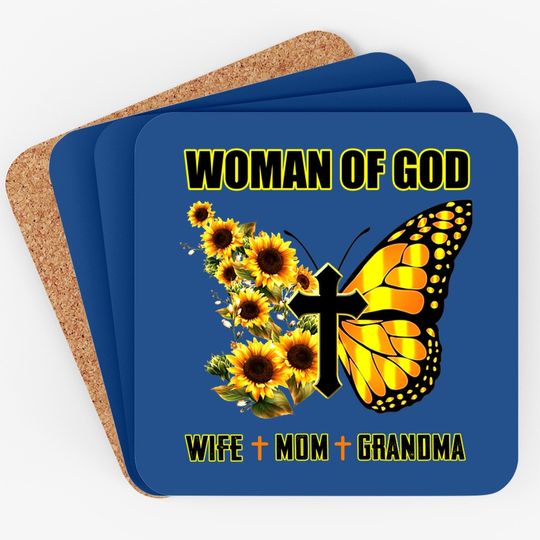 Woman Of God Wife Mom Grandma Classic Coaster