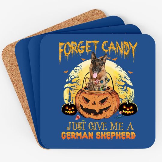 Candy Pumpkin German Shepherd Coaster