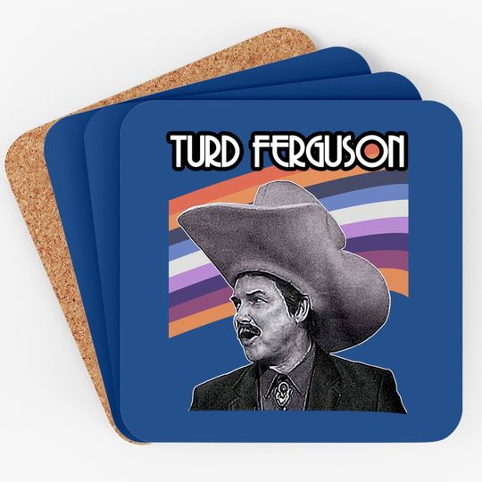 Turd Ferguson Celebrity Jeopardy Retro Coaster