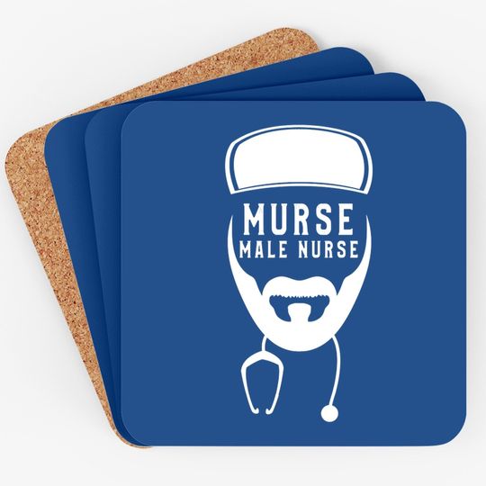 Funny Murse Male Nurse Birthday Gift Coaster
