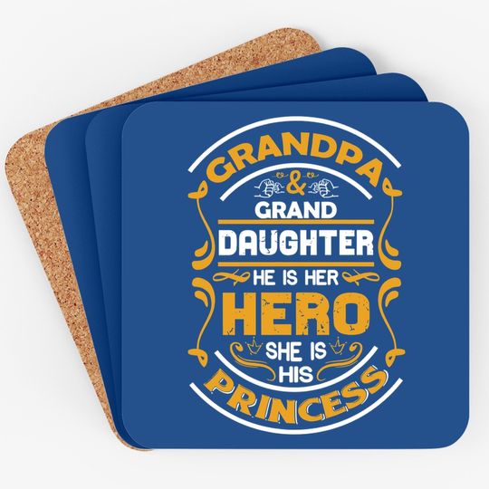 Grandpa And Granddaughter He Is Her Hero She Is His Princess Coaster