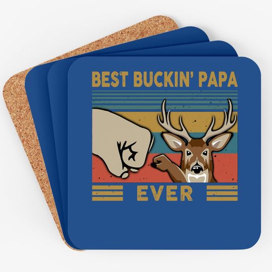 Best Buckin' Papa Ever Classic Coaster