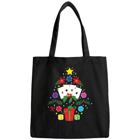 Poker Christmas Tree Funny Gift Classic Bags