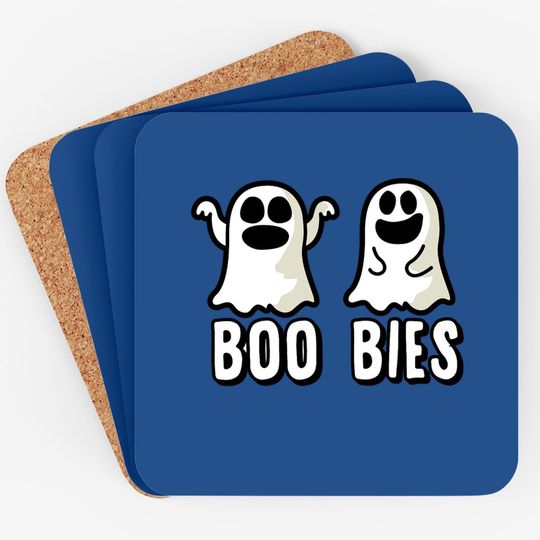 Boobies Ghost Halloween Coaster