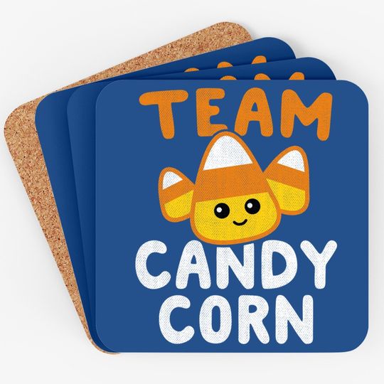 Halloween Team Candy Corn Funny Lazy Coaster