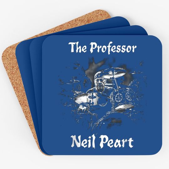 Neil Peart The Drumming Professor-rush Drummer Coaster
