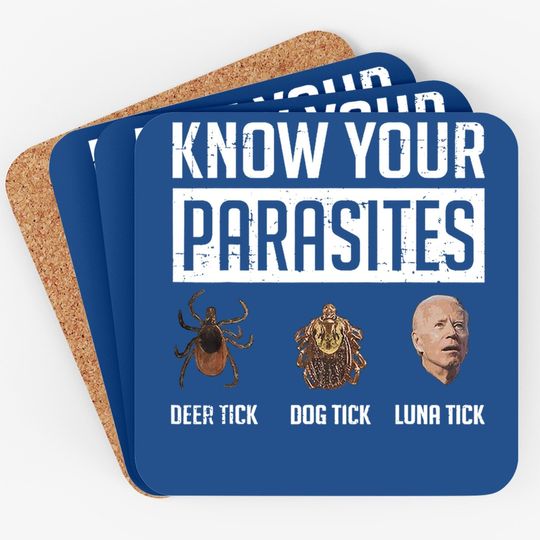 Know Your Parasites Deer Tick Dog Tick Luna Tick Coaster