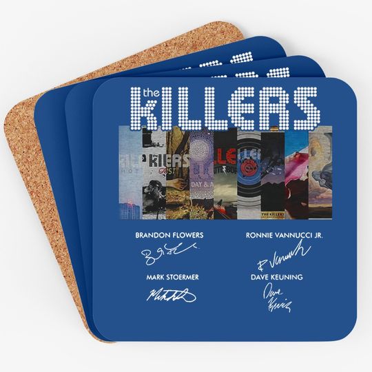 The Killers Band Members Signatures Coaster