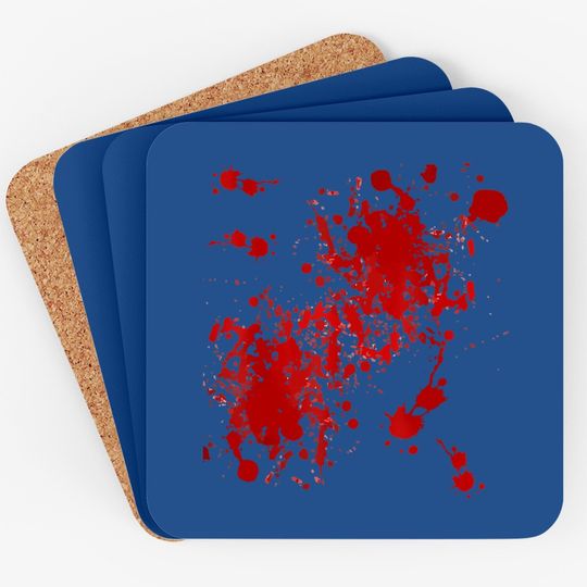 Fake Blood Splatter Coaster