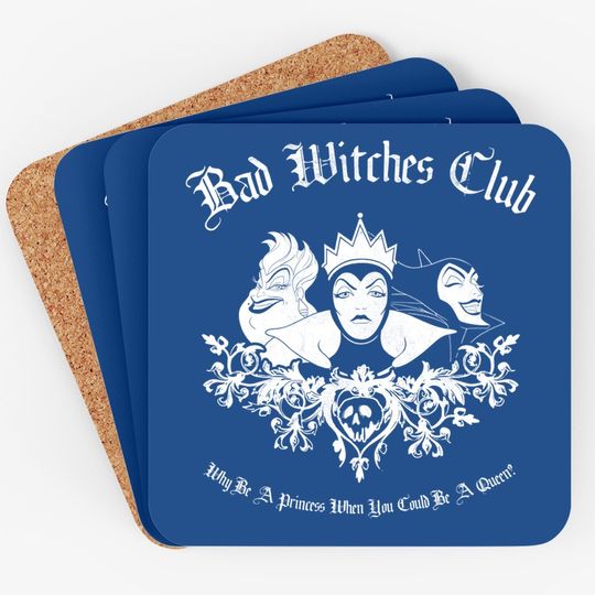 Disney Villains Bad Witches Club Group Coaster