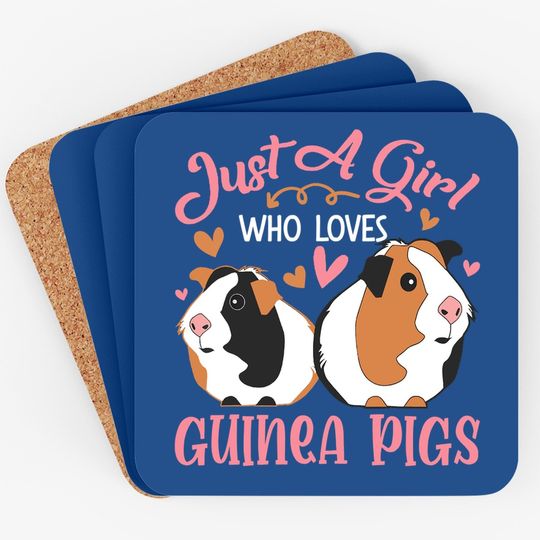 Just A Girl Who Loves Guinea Pigs Funny Guinea Pigs Lovers Coaster