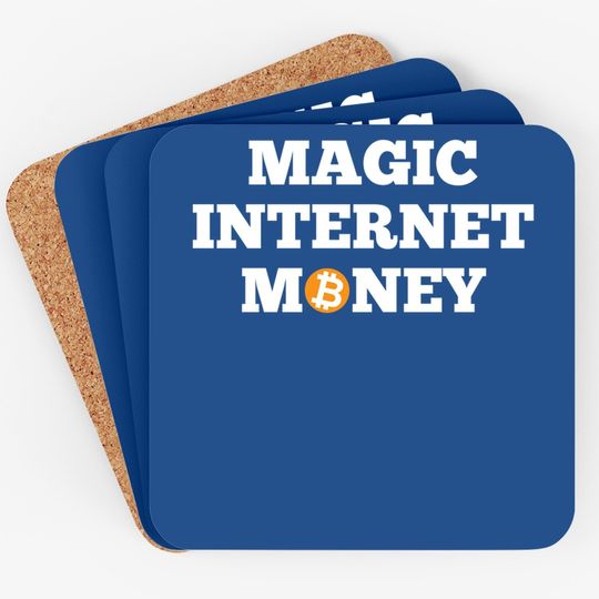 Btc Bitcoin Magic Internet Money Crypto Cryptocurrency Coaster