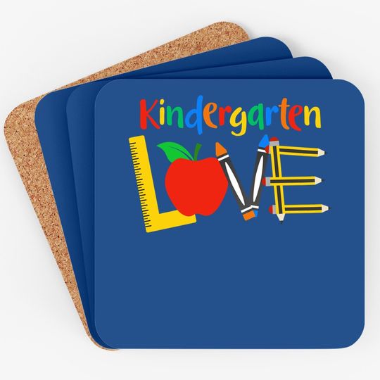 Kindergarten Love Teacher  coaster