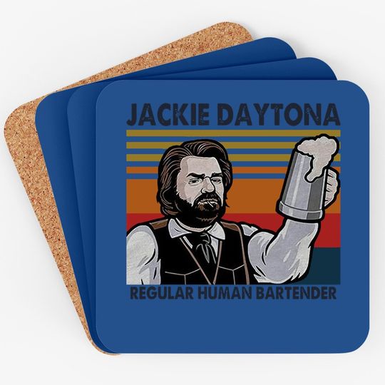 Jackie Daytona Regular Human Bartender Vintage Coaster