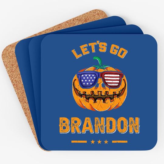 Let's Go Brandon Halloween Coaster