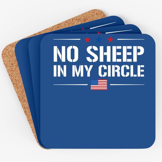No Sheep In My Circle Coaster