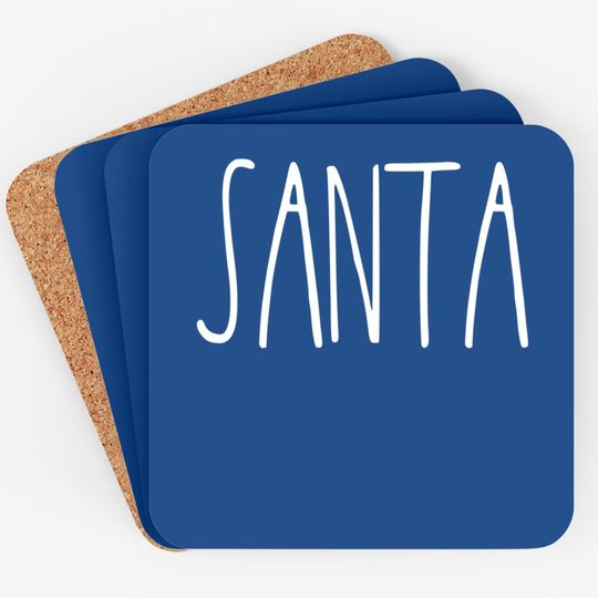 Santa's Favorite Ho Matching Christmas Coaster For Couples Coaster