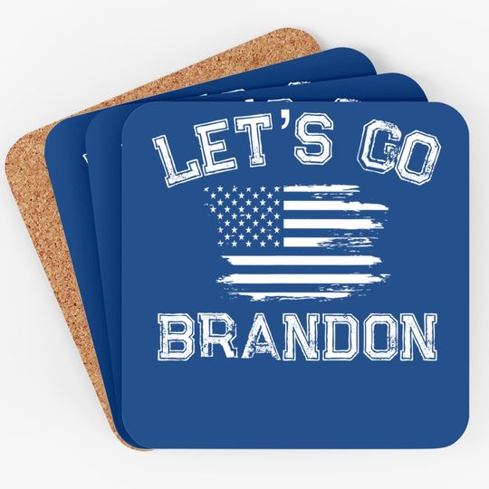 Let’s Go Brandon Conservative Us Flag Coaster