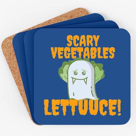 Cute Halloween Vegetable Lord Lettuce Classic Coaster