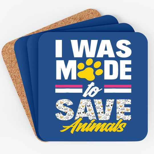 Made Save Animals Funny Veterinary Technician Classic Coaster