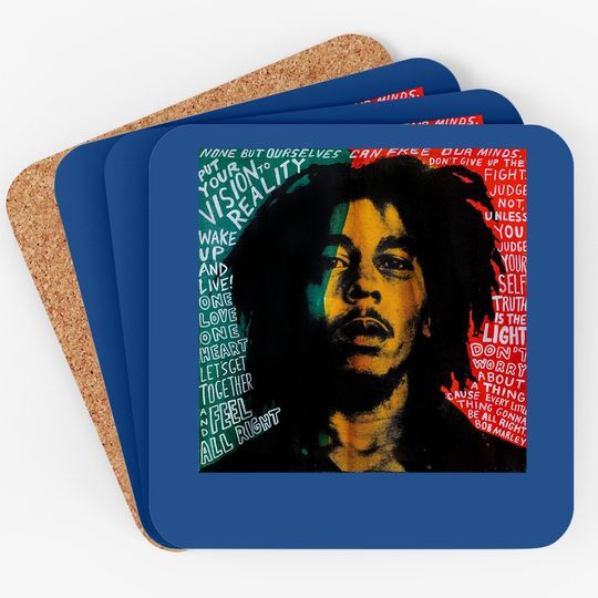 Bob Marley Retro Pop Art Coaster