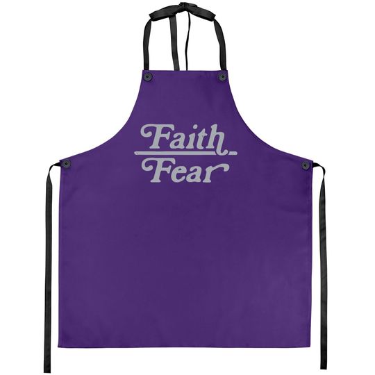 Faith Over Fear Apron Cute Religion Faithful Empowerment Novelty Apron