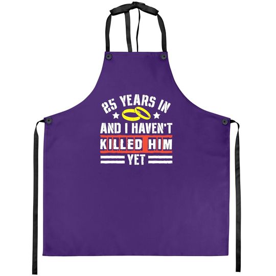 25th Wedding Anniversary Gift For Wife 25 Years Of Marriage Apron